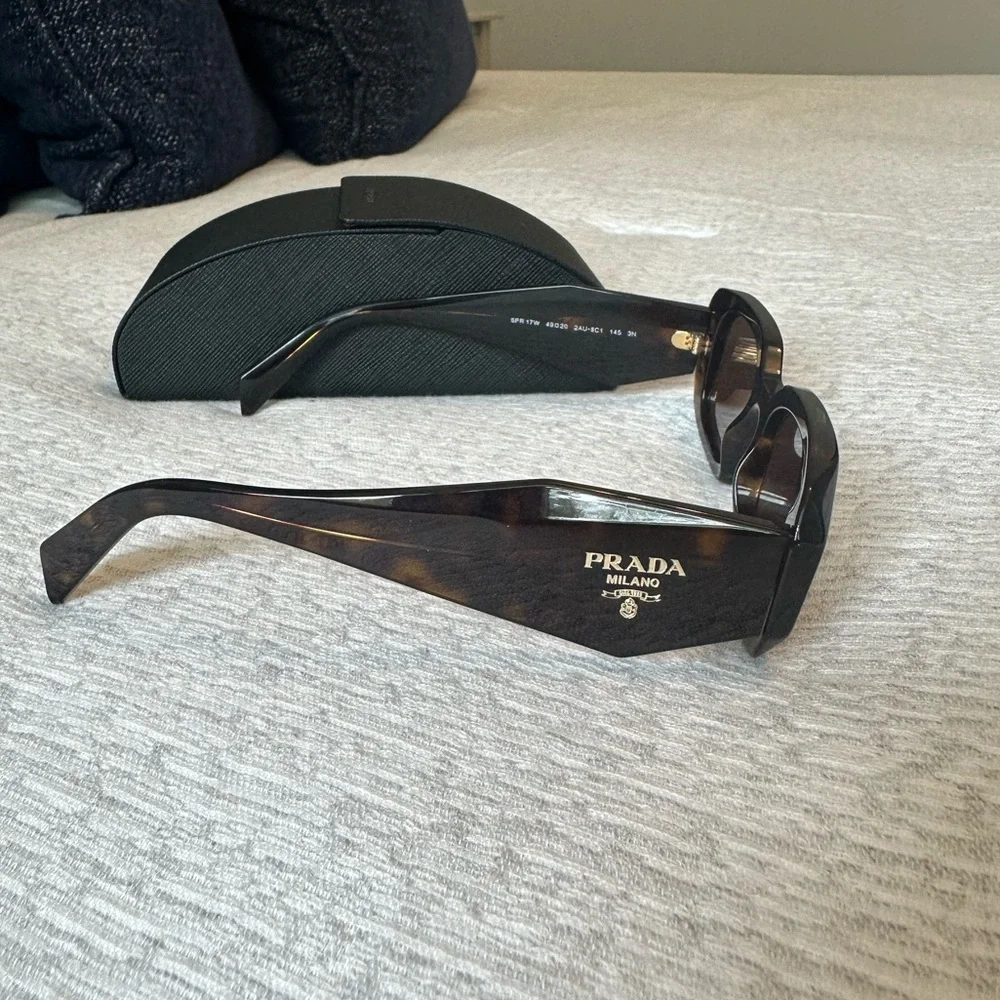 Prada Runway 49mm Rectangular Sunglasses - Picture 4 of 5